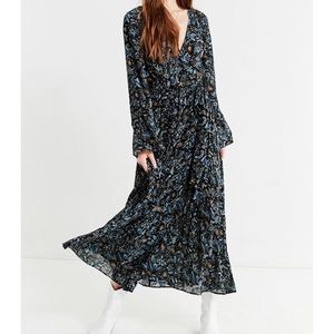 UO Emma Grace Maxi Wrap Dress